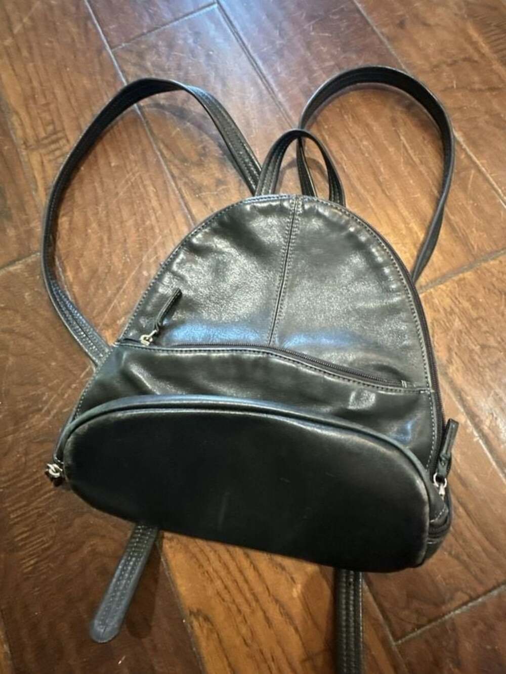 Tignanello‎ Black Leather Mini Backpack